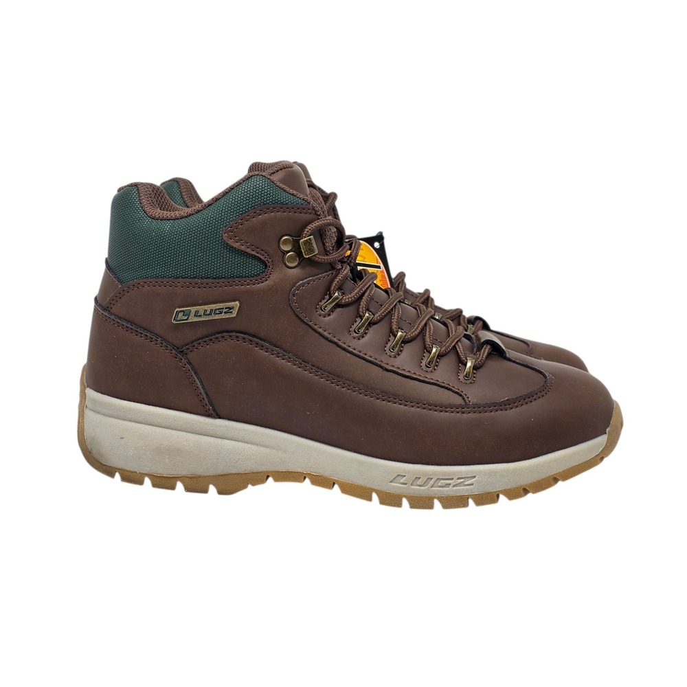 Lugz Rapid Mens Boots Chestnut Brown Hunter Green Mid Top Hiking Shoes Size 9 - Picture 7 of 11